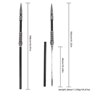 Épée chinoise traditionnelle de 109 cm, arme d'arts <span class=keywords><strong>martiaux</strong></span>, non affûtée, sûre, performance de fitness - Product Image 6
