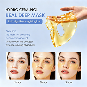 Masque Gel au Collagène Exfoliant Doux Acide Lactique Adoucit la Kératine Niacinamide Estompe les Taches Inégales Multi-Peptides Masque Anti-Âge - Product Image 4
