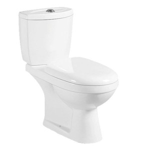 Lavabo colonne moderne en céramique à double chasse pour toilettes, idéal pour projets hôteliers au Moyen-Orient et au <span class=keywords><strong>Sud</strong></span> - Product Image 1