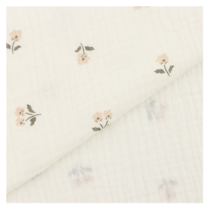 Kain Selimut Bayi Baru Lahir Bahan Muslin Katun Organik 100% Bermotif Bunga Super Lembut Kustom Double Gauze - Product Image 6