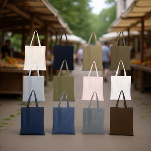 Bolsa de Lona Lisa Angelina de 34x40cm con Cremallera para Uso Promocional - Product Image 4