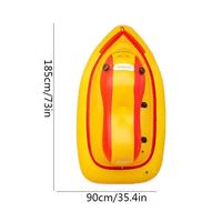 Bateau Flottant Motorisé Télécommandé avec Moteur Électrique et Hélice, Jet Ski Gonflable