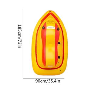 Bateau Gonflable Type <span class=keywords><strong>Jet</strong></span> <span class=keywords><strong>Ski</strong></span> Électrique <span class=keywords><strong>Télécommandé</strong></span>, Bateau à Moteur Flottant avec Moteur à Hélice Électrique - Product Image 2