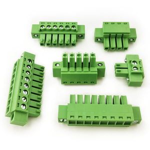 3.5mm Pitch Complete Male & Female Through-Wall Solderless <b>Terminal</b> Block Set with Flange, Tool-Free Connection, Panel Mount - Product Image 3