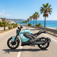 Moto électrique EEC 72V 38AH 9500W avec batterie au lithium NCM, moto de course avec une vitesse maximale de 115 km/h et un couple de 260 N.m