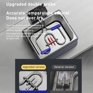 Deweisi 5L 10L nhà sử dụng thép không gỉ điện nồi chiên sâu chiên máy thép nồi chiên dầu với núm điều khiển nhiệt độ - Product Image 5