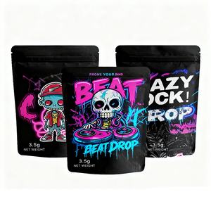 أكياس مايلر 3.5 مخصصة ومطبوعة بسحاب، مقاومة للروائح، لتغليف الوجبات الخفيفة والحلويات الصالحة للأكل مثل كوكيز بافس والبراوني، بأحجام 100 ملجم و 500 ملجم - Product Image 1