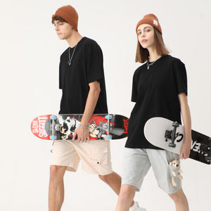 Camisetas personalizadas de talla grande sólidas de punto Formal de algodón 100% para hombre, serigrafía transpirable antiarrugas de alta calidad - Product Image 2