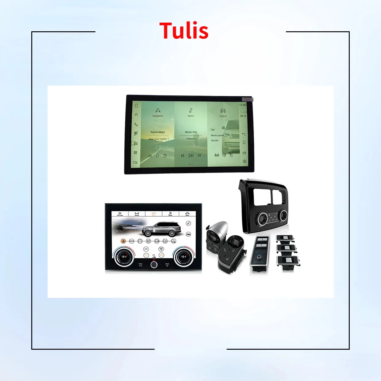 Tulis 13.3 pollici schermo curvo Touch Android autoradio Auto Carplay per Land Rover Range Rover Sport L494 Vogue L405 2013-2017