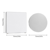 Palette de fards à joues professionnels en poudre, résistants à l'eau, haute pigmentation, fini naturel, véganes, en étui argenté, marque privée