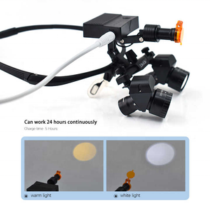 Nieuwe Vergrotingslenzen 6x Tandglas Koplamp Tandergonomische Lamellen Met Licht Mondchirurgie Dentale Hoek Vergrootglas - Product Image 5