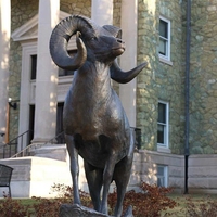 Offre Spéciale grande statue d'animal de jardin en bronze statue de chèvre de bélier sautant en bronze