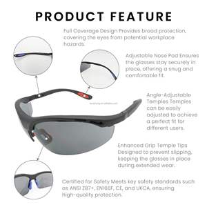 ANSI Z87.10 ODM OEM Half Frame safety glasses transitional - Product Image 5