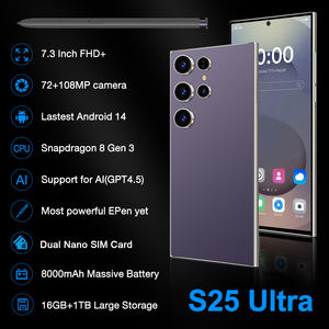 Smartphone S25 Ultra 7,3 pouces personnalisable en usine, 16 Go de RAM/512 Go de ROM, 8000 mAh, nouveau, appareil photo 72 MP + 108 MP, prix bas, similaire à <span class=keywords><strong>Samsung</strong></span> - Product Image 2