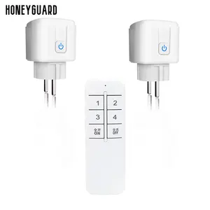 16A Tomada inteligente conveniente Tuya FR UE UE Dispositivo eletrônico para casa inteligente Controle remoto por voz WiFi Mini tomada inteligente