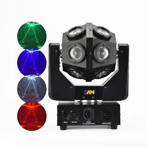 魔术球12led * 10W 12W RGBW 4in1滚动光球DMX512迪斯科舞台光束灯自动声控Dj照明装置