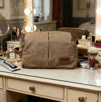 Sacs de toilette, de week-end et de voyage personnalisés en cuir et toile, avec compartiments multiples, sacs de sport et de cosmétiques