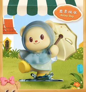 100% véritable PLZ-DOT beurre ours loisirs <span class=keywords><strong>temps</strong></span> <span class=keywords><strong>série</strong></span> ornements cadeaux pour filles en peluche aveugle boîte en peluche poupée jouet - Product Image 2