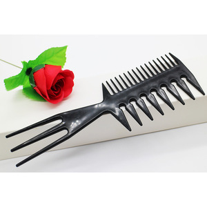 Peigne à mèches pour salon de coiffure, grand peigne en plastique à dents larges pour le coiffage et le lissage des cheveux - Product Image 1
