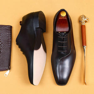 Chaussures Oxford en cuir véritable pour homme, bout rond, à lacets - Légères, respirantes, antidérapantes, pour le bureau et les occasions formelles - Product Image 5