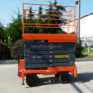 Platform Kerja Udara Genie JLG 4m 6m 8m <span class=keywords><strong>10m</strong></span> 12m 14m, <span class=keywords><strong>Lift</strong></span> Gunting Mobile Kecil Hidrolik Elektrik - Product Image 2