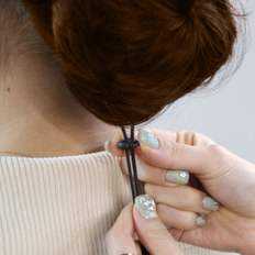 Producto de extensiones de cabello humano de pelo levantado de baja quemadura marrón claro - Product Image 1