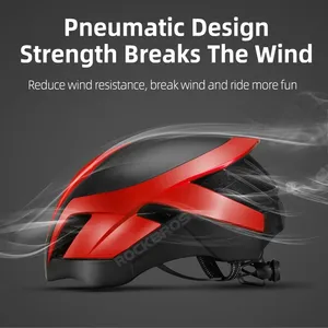 ROCKBROS 3 in 1 PC EPSスポーツヘルメット反射空気圧ロード自転車バイクヘルメット安全性一体成形サイクリングヘルメット
