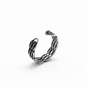 yunnique European American Style Retro Titanium Steel <b>Open</b> <b>Ring</b> Geometric Minimalist Fashion Jewelry Gift - Product Image 2