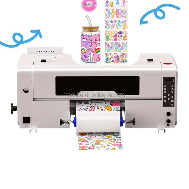 Haolic 13 Inch A3 UV DTF Printer Machine with for Epson XP600 Printerhead All-in-One for 16oz Mugs Labels Stickers Phone Cases