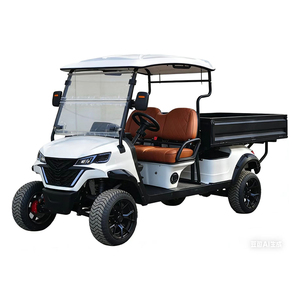Voiturette de <span class=keywords><strong>golf</strong></span> électrique haut de gamme avec benne de chargement et remorque - Product Image 1