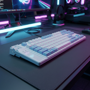 <span class=keywords><strong>Clavier</strong></span> de jeu USB filaire 82 touches LED multicolore, personnalisé, avec connecteur Type-C détachable, <span class=keywords><strong>clavier</strong></span> de jeu 75% filaire USB avec bouton rotatif, fabrication ODM OEM - Product Image 4