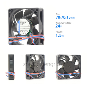 714F ebmpapst 0.064A 7015 24V DC 1.5W 70x70x15มม. 7ซม. 44m 3/H 5300RPM ลวด IP20นำไปสู่พัดลมระบายความร้อนตามแนวแกนเครื่องปรับอากาศตู้แอร์ - Product Image 2