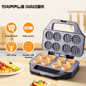 Machine à <span class=keywords><strong>gaufres</strong></span> et sandwichs électrique 8 trous pour petit-déjeuner, appareil domestique DIY pour aliments légers, essentiels transfrontaliers pour le petit-déjeuner - Product Image 3