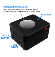 Impresora de Etiquetas Térmicas al por Mayor de 4 Pulgadas, Impresora POS de 100 mm de Ancho, USB, LAN, BT, WIFI para Etiquetas de Logística y Envío
