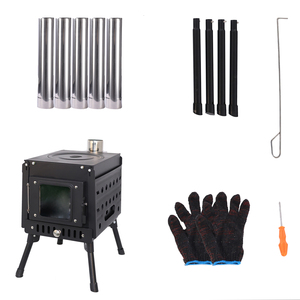 Estufa <span class=keywords><strong>de</strong></span> Camping Plegable Moderna <span class=keywords><strong>de</strong></span> Acero al Carbono, Estufa <span class=keywords><strong>de</strong></span> <span class=keywords><strong>Leña</strong></span> Multifuncional para Exteriores <span class=keywords><strong>y</strong></span> Parrilla para Asar, Ideal para Jardín <span class=keywords><strong>y</strong></span> Picnic - Product Image 5