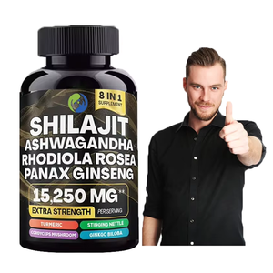 All-in-1 <span class=keywords><strong>Ginseng</strong></span> Complex <span class=keywords><strong>Capsules</strong></span> met Shilajit, Himalaya Ashwagandha, Kurkuma, Ginkgo, Rhodiola Rosea en Koreaanse Rode <span class=keywords><strong>Ginseng</strong></span> - Product Image 1