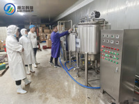 Ensemble complet de ligne de production de lait pasteurisé et de yaourt, type cuve de fermentation pasteurisatrice, pour usine laitière moyenne de ranch