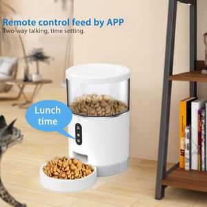 Smart <b>Video</b> Pet Feeder with WiFi Remote Control, Automatic Cat Dog Food Dispenser with HD <b>Camera</b> and Programmable Feeding - Product Image 1