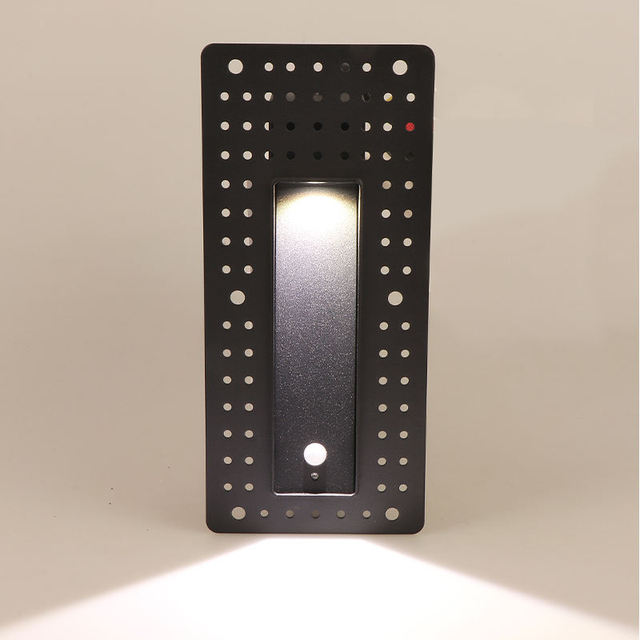 Rectangular LED Recessed Stair Light with Motion Sensor Indoor Wall Lamp for Living Room for Walking and Lighting Steps