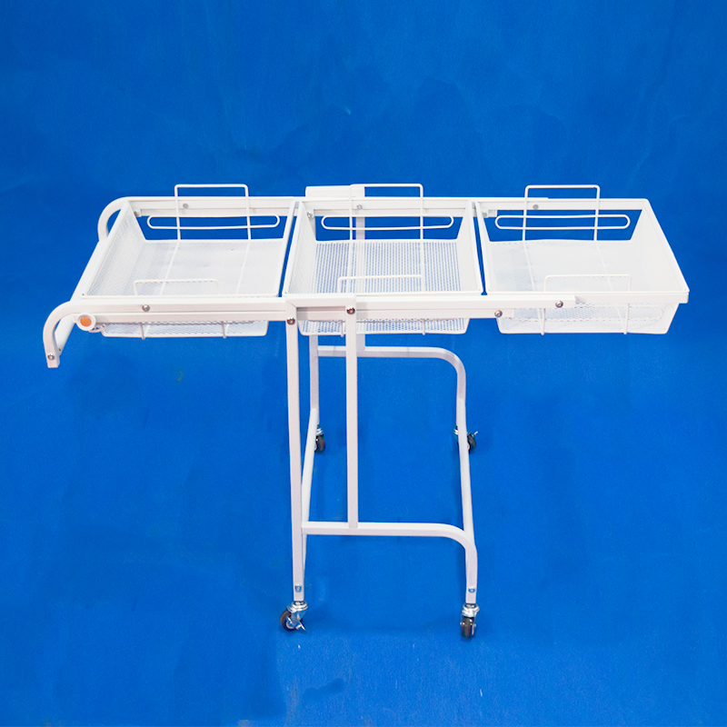 adjustable angle position mesh basket storage holder foldable home organization utility trolley