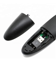 Vente chaude G10 Air Mouse Télécommande vocale intelligente avec récepteur USB Gyro 2.4G Mini clavier sans fil pour Android TV Box