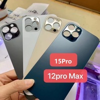 Vente en gros de vitres arrière de remplacement pour iPhone 11/12/13/14/15/16/17 Pro Max, coque arrière de batterie avec logo, panneau de réparation de téléphone