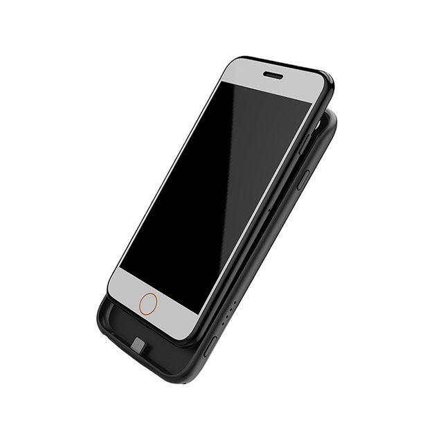 Custom Ultra Slim 10W Micro USB LI-Polymer Battery Power Bank Case for iPhone 6 & 7 Black Pink Red with Free Logo