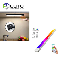 Lampu kabinet sensor gerak LED 2W, lampu lemari pakaian dapur kamar tidur sensor gerakan di bawah kabinet lampu kabinet pencahayaan