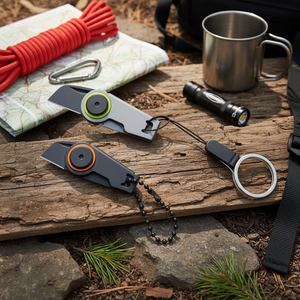 Outdoor Portable Keychain Zipper <strong>Knife</strong> <strong>Tiny</strong> Box Opener Cutter Folding EDC Small Mini Pocket <strong>Knife</strong> - Product Image 1