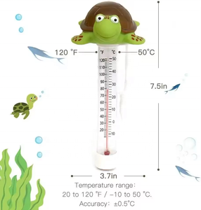 Thermomètre de <span class=keywords><strong>piscine</strong></span> d'eau flottante à lecture facile avec ficelle pour piscines intérieures extérieures - Product Image 4