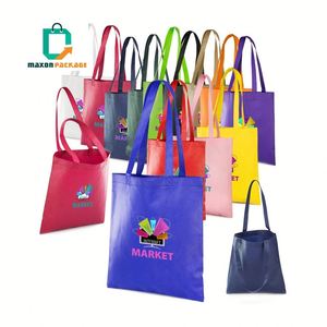 Vente chaude Chine Fabricant en gros Noir Couleur Réutilisable Shopping Personnalisé Plaine Fourre-Tout Non Tissé Sacs - Product Image 1