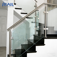 Rampe en verre en acier inoxydable sur mesure, balustrade pour balcon, escalier, terrasse, extérieur, intérieur, main courante anti-rouille, directement de l'usine
