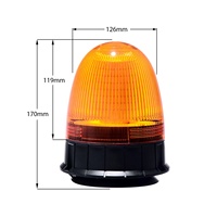 Nouvelle lampe de signalisation magnétique à LED ambre 12V 24V pour camion, tracteur, exploitation minière avec garantie de 2 ans