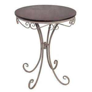 โต๊ะกาแฟเหล็กพับได้กันสนิมสำหรับกลางแจ้ง เฟอร์นิเจอร์โลหะสำหรับลานบ้าน โรงแรม ระเบียง ชานบ้าน สวน คาเฟ่ - Product Image 1